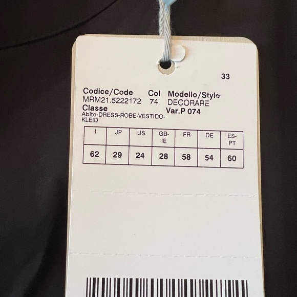 Marina Renaldi sport black short sleve high low dress. Measures 28.5” PTP - Picture 4 of 8